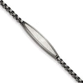 Men's Stainless Steel & White Bronze Plated Textured Bracelet 75.00