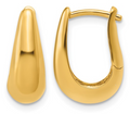 Gold Plated Silver Hoop Huggie 85.00