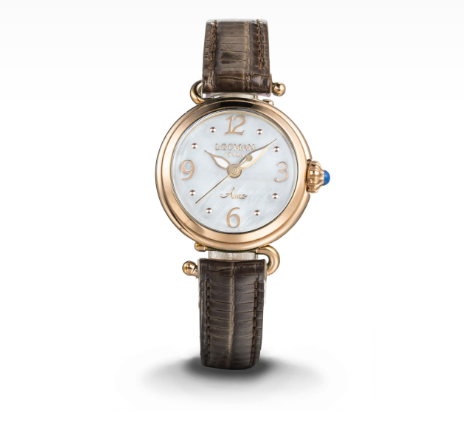 LOCMAN Amo Lady's Three Hand Quartz S.S. Rose Gold 455.00