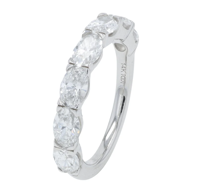 14K White Gold 2.0ctw Lab Grown Diamond Band 3200.00