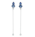 14K White Gold Sapphire and Diamond Dangle Earring 3300.00