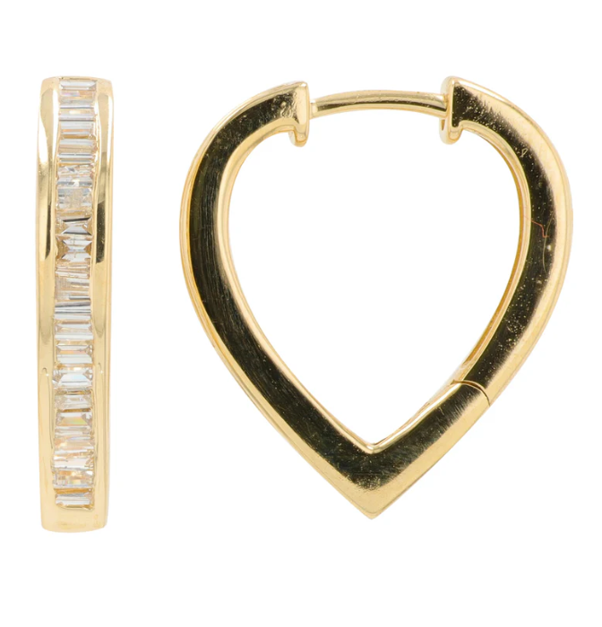 14K Yellow Gold Diamond Hoop 3100.00