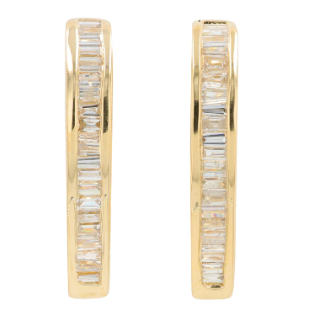 14K Yellow Gold Diamond Hoop 3100.00