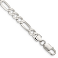 Figaro Italian Silver Chain Bracelet 475.00