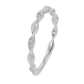 Diamond and Gold Marquise Stacking Band 750.00