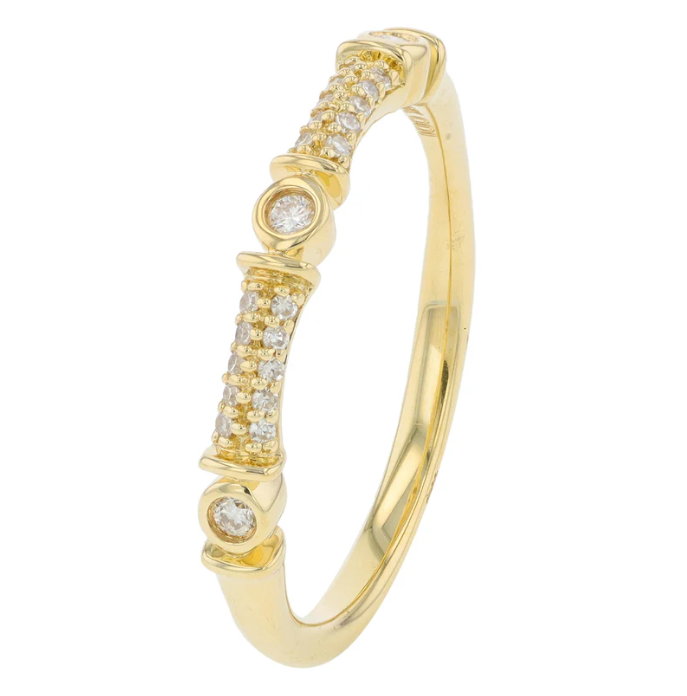 10K Yellow Gold and Diamond Band 900.00