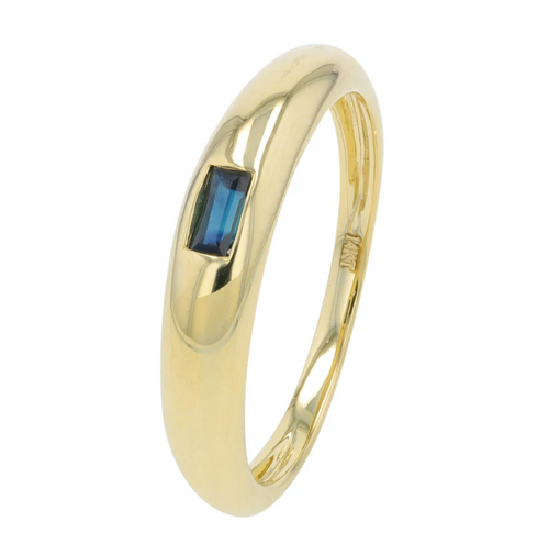 14K Yellow Gold Domed Colored Stone Band 1200.00