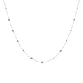 14K White Gold and Blue Diamond Necklace 2250.00