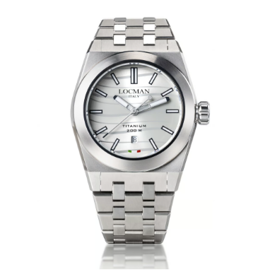 LOCMAN Silver Stealth Titanium Chronograph 925.00