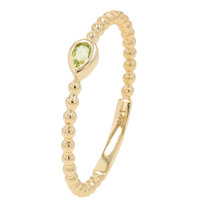 Peridot Yellow Gold Band 880.00
