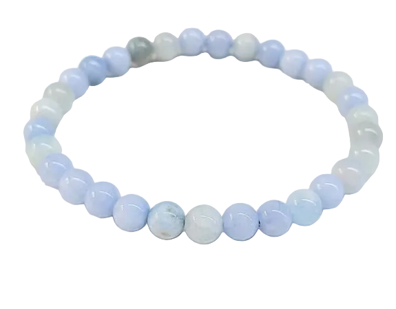 Aquamarine Bead Bracelet 29.00