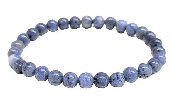 Blue Coral Bead Bracelet 29.00