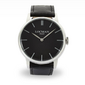 LOCMAN 1960 Three Hands Quartz Black Leather Strap 340.00