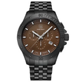 GLOCK Precision Men's Chronograph Watch Brown/Black Link 699.00