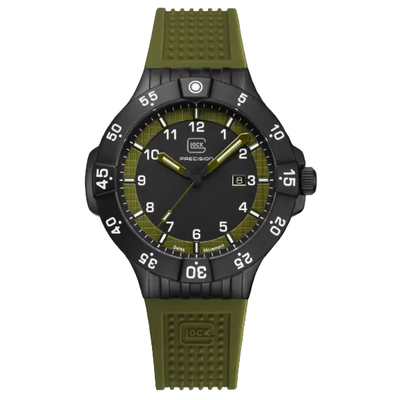 GLOCK Precision Men's Quartz Watch Black/Green 499.00