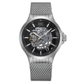 GLOCK Precision Men's Automatic Skeleton Watch Silver Titanium 749.00