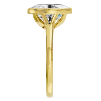 3.05 Lab Grown Oval Diamond in 14K Yellow Gold Ring 6000.00