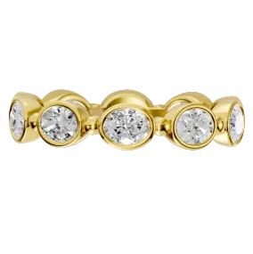 1.33 Total Carat Lab Diamond 14K Yellow Gold Band 2900.00