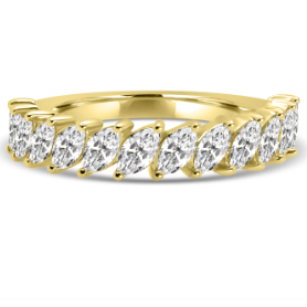 1.0 Total Carat Lab Diamond 14K Yellow Gold Band 2500.00
