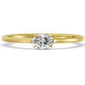 Lab Diamond Solitaire Stacking Ring 750.00