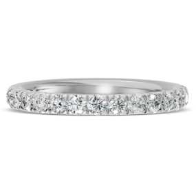 Diamond Half Eternity Band 14K White Gold 0.5ctw 3550.00