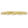 Half Eternity Diamond Gold Band 950.00