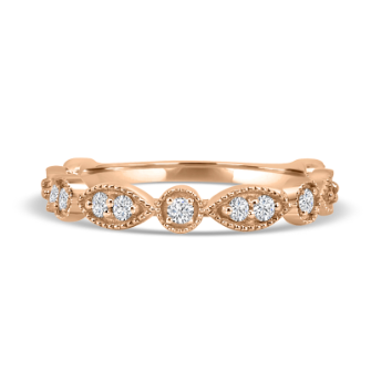 3/4 Eternity Rose Gold Diamond Band 2400.00