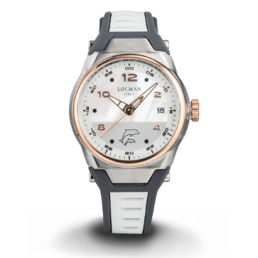 LOCMAN Mare Lady's Three Hands Quartz MOP Gray/White 520.00