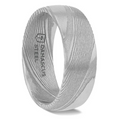 Damascus Steel Domed Ring 340.00