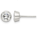 Sterling Silver CZ Stud Earring 50.00