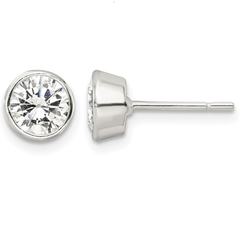 Sterling Silver CZ Stud Earring 50.00