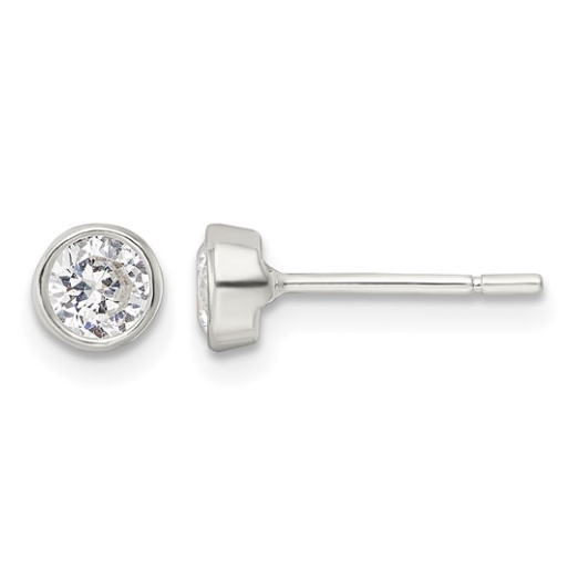 Sterling Silver CZ Stud Earring 30.00