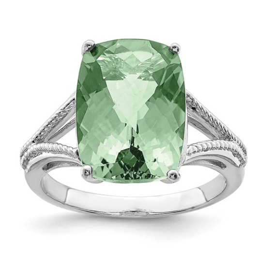 Sterling Silver Prasiolite Ring 230.00