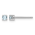 Gemstone and Silver Stud Earring 40.00