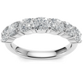 Lab Grown Cushion Diamond White Gold Band 3550.00