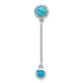 Silver Turquoise Drop Pendant 135.00