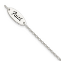 Sterling Silver Faith Cross Bracelet 65.00