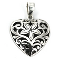 KASI Sterling Silver Bali Heart Pendant 205.00