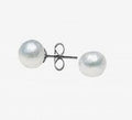 White Baroque Pearl Stud Earrings 60.00