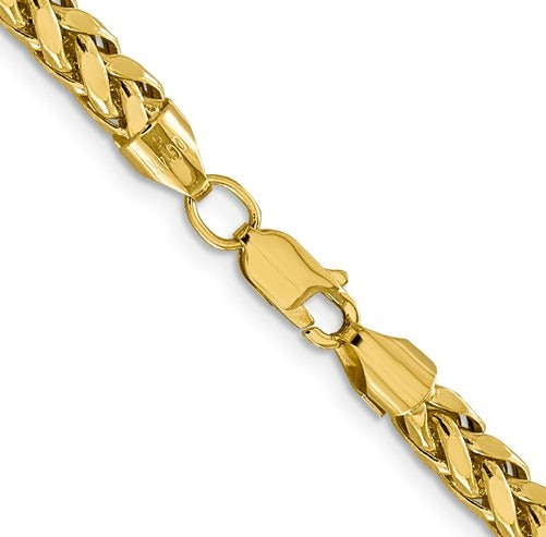 14K Yellow Gold Diamond Cut Wheat Chain 5050.00