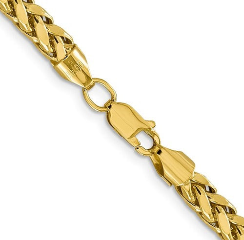 14K Yellow Gold Diamond Cut Wheat Chain 5050.00