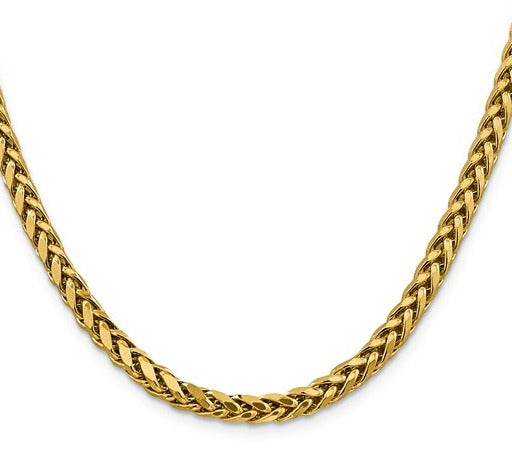 14K Yellow Gold Diamond Cut Wheat Chain 5050.00