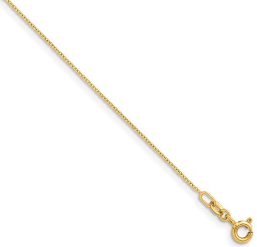 Gold 14k Cable Chain 1.0mm 18"-20" $655.00- $588.00