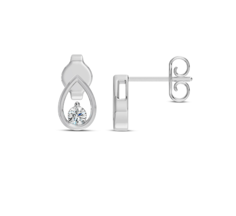 Diamond Drop Gold Earring 800.00