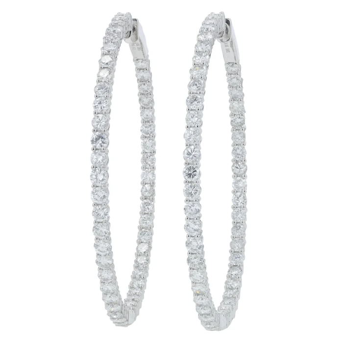 Diamond Inside & Out Hoop Earrings 5750.00
