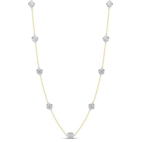 Diamond By the Yard Necklace 1ct 14K Yellow Gold 5500.00