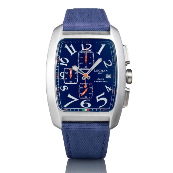 LOCMAN Sport Anniversary Chrono Quartz Aluminum S.S. Blue 420.00