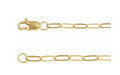 Paperclip Silver with Gold Plated Chain 150.00