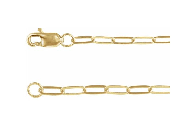 Paperclip Silver with Gold Plated Chain 150.00