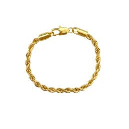Paola Rope Bracelet Gold Filled 7.5" $55
